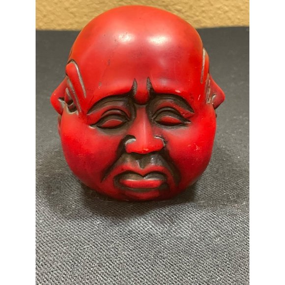 Vintage Buddha Four Face Resin Positive Energy Ornament Sculpture - Picture 3 of 8